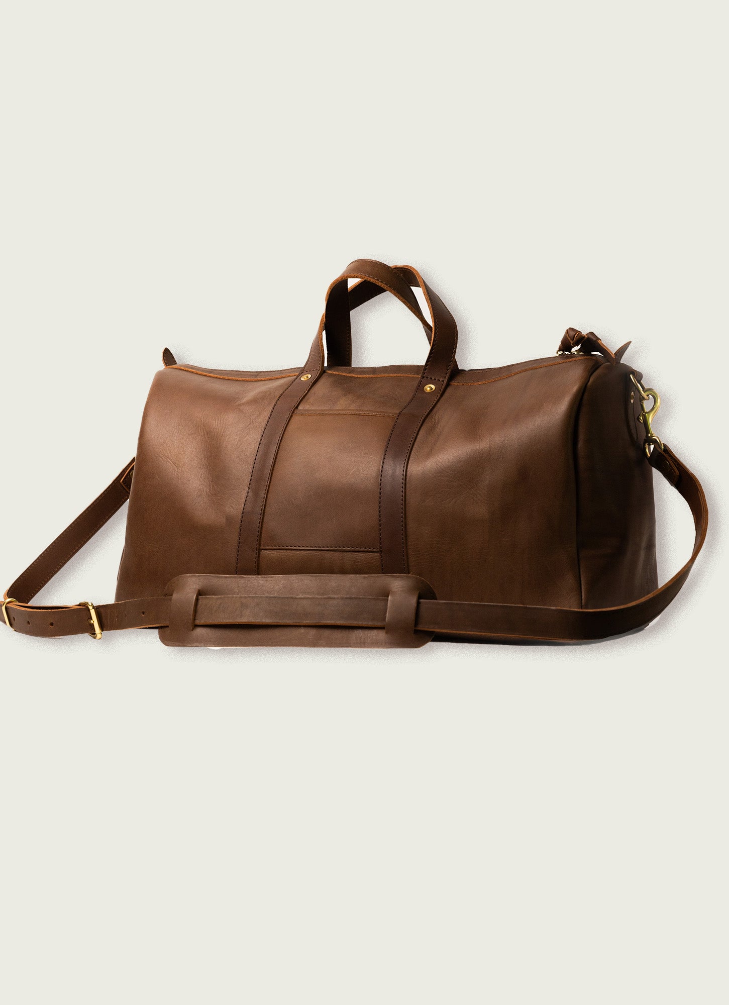 Leather shops duffel