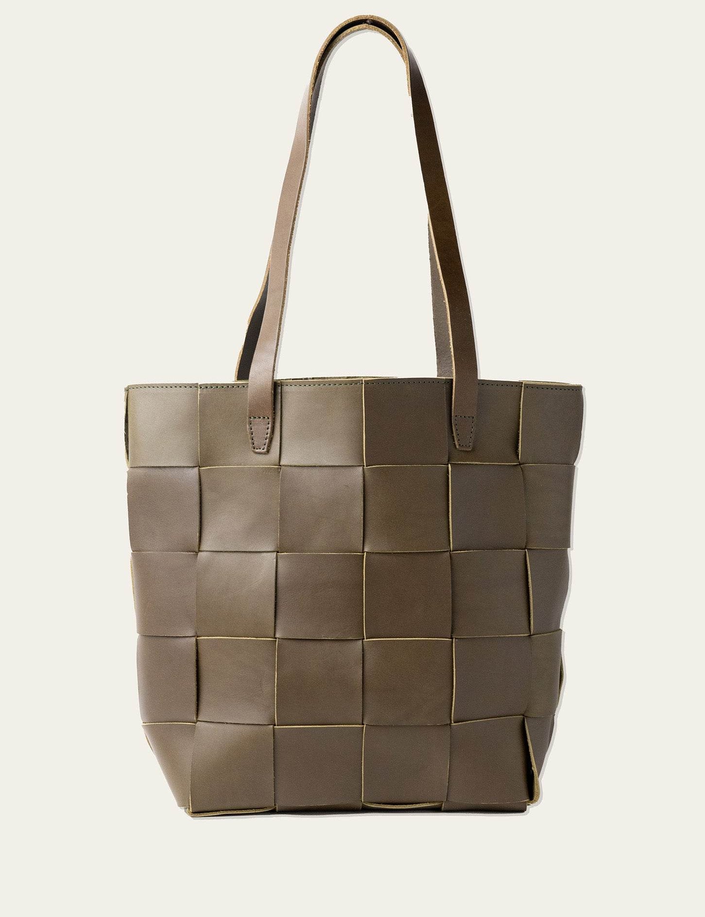 Woven Leather Tote - WP Standard