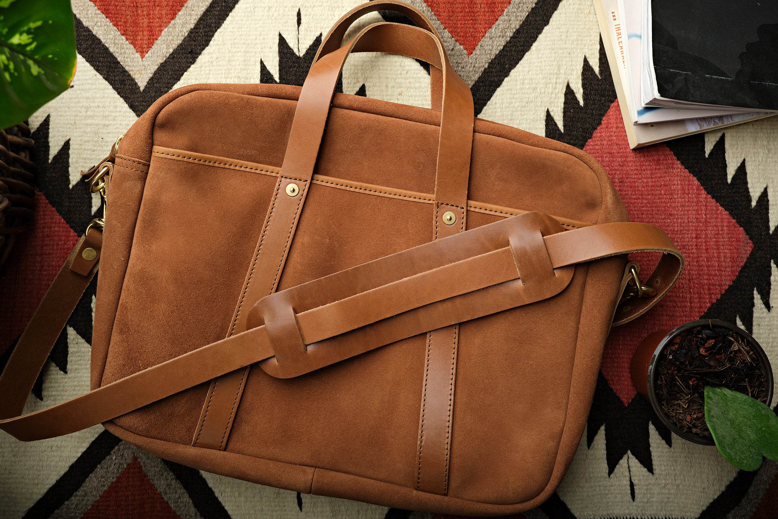 Rough-out Woodward Briefcase - WP Standard