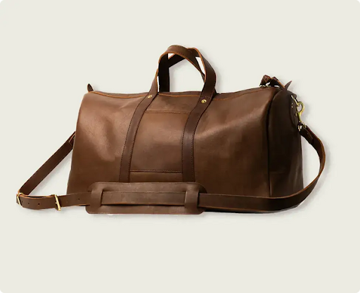 The leather PanAm Duffle Bag from WP Standard. 