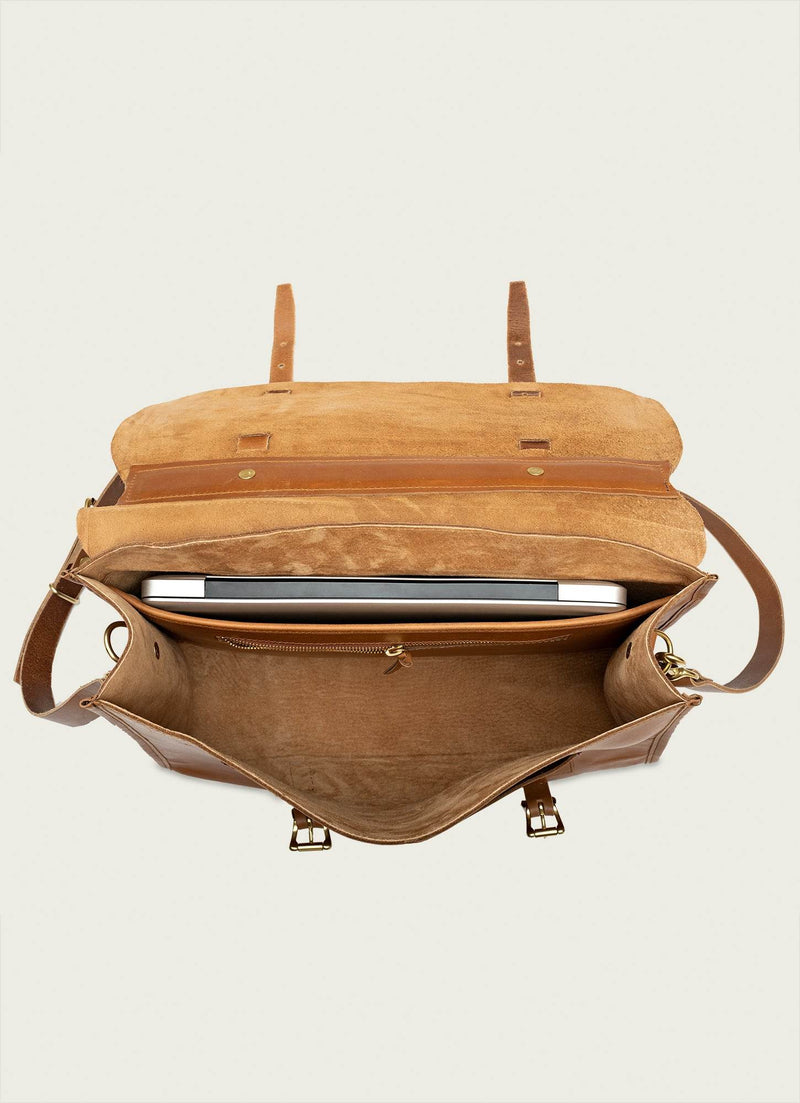 The Meridian Leather Messenger Bag WP Standard