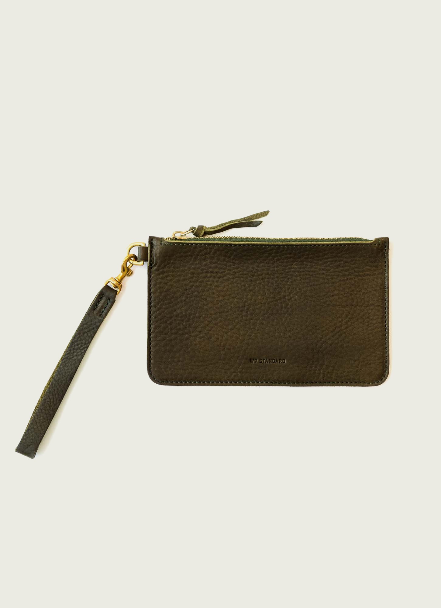 Leather hot sale wristlet pouch