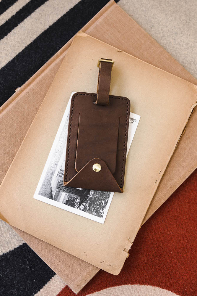 LEATHER LUGGAGE TAG