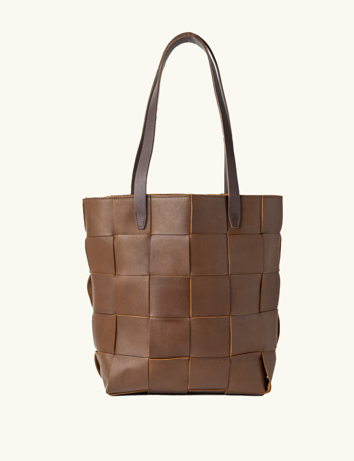Woven Leather Tote