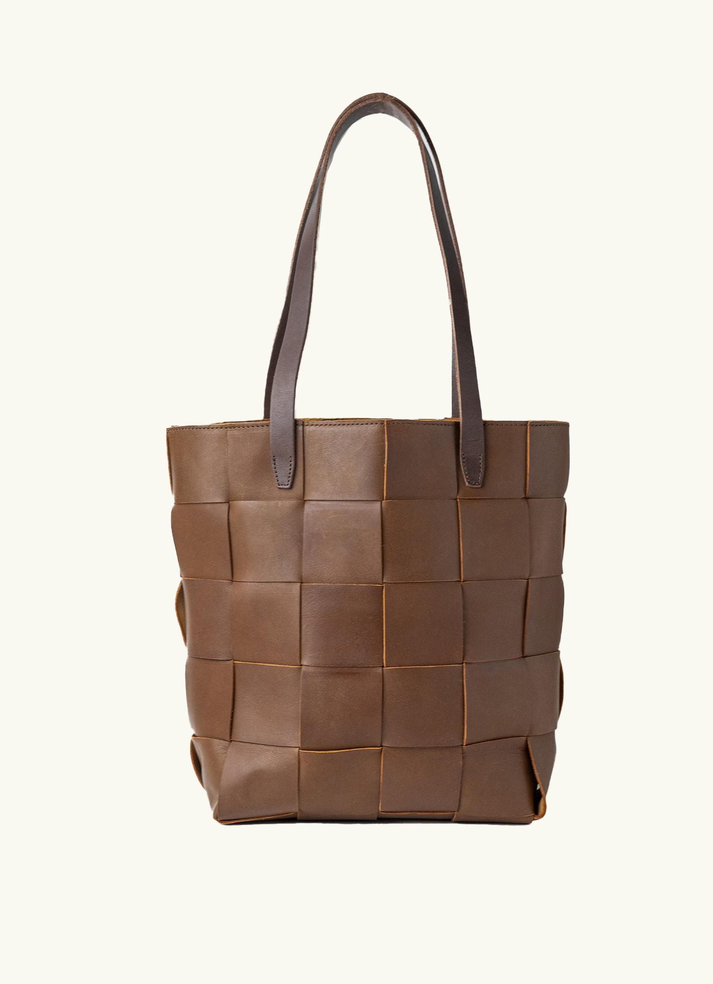 Woven Leather Tote
