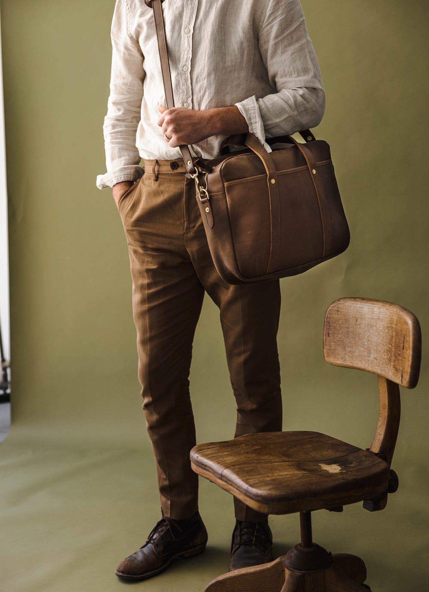 Leather briefcase WP Standard