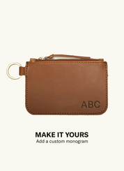 Leather Zip Key Pouch