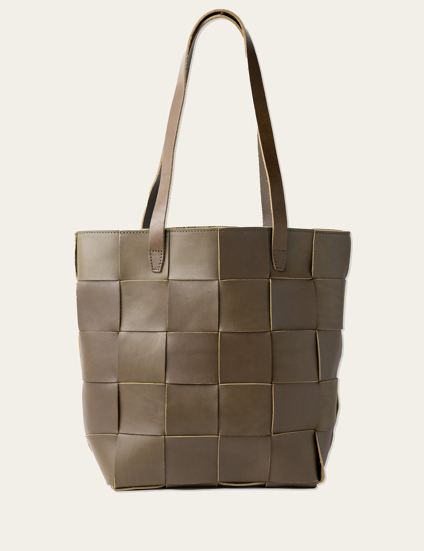 Woven Leather Tote