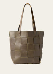 Woven Leather Tote