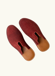 Mr. Grumpy Leather Slippers