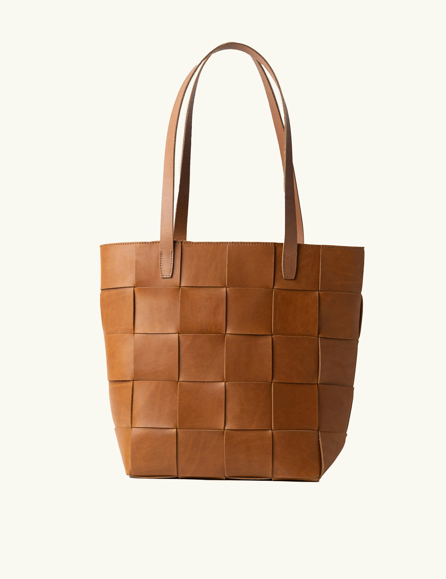 Woven Leather Tote
