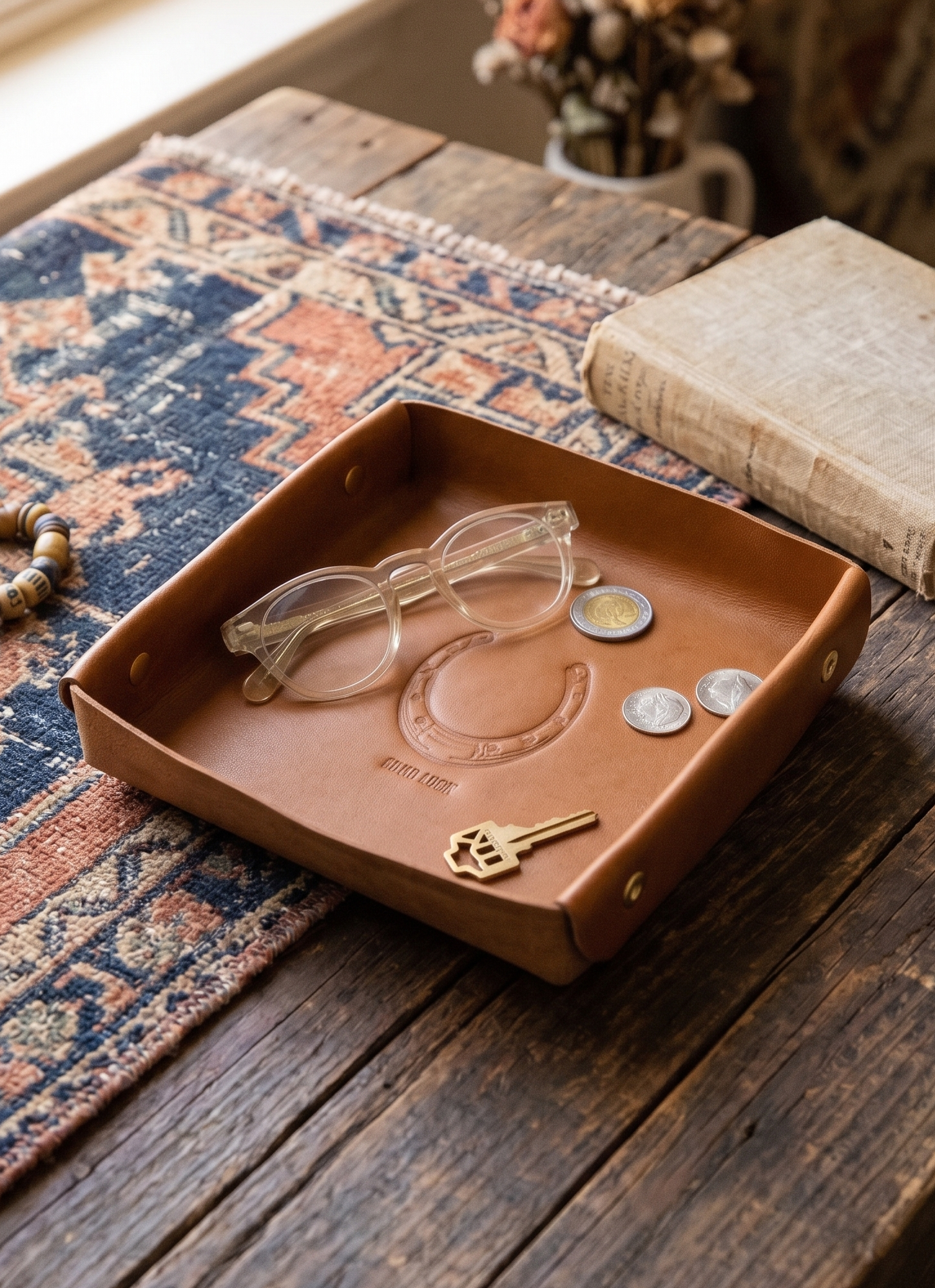 Leather Valet Tray