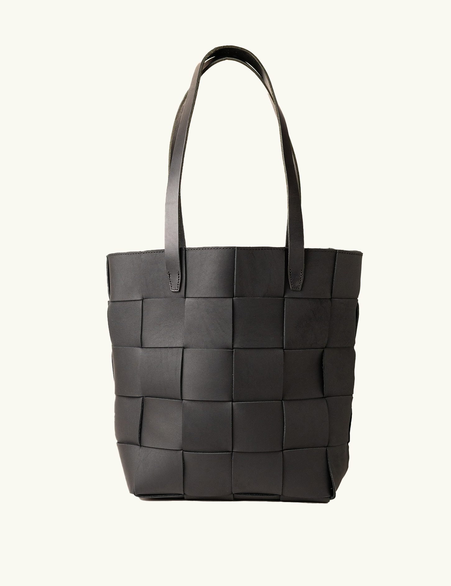 Woven Leather Tote