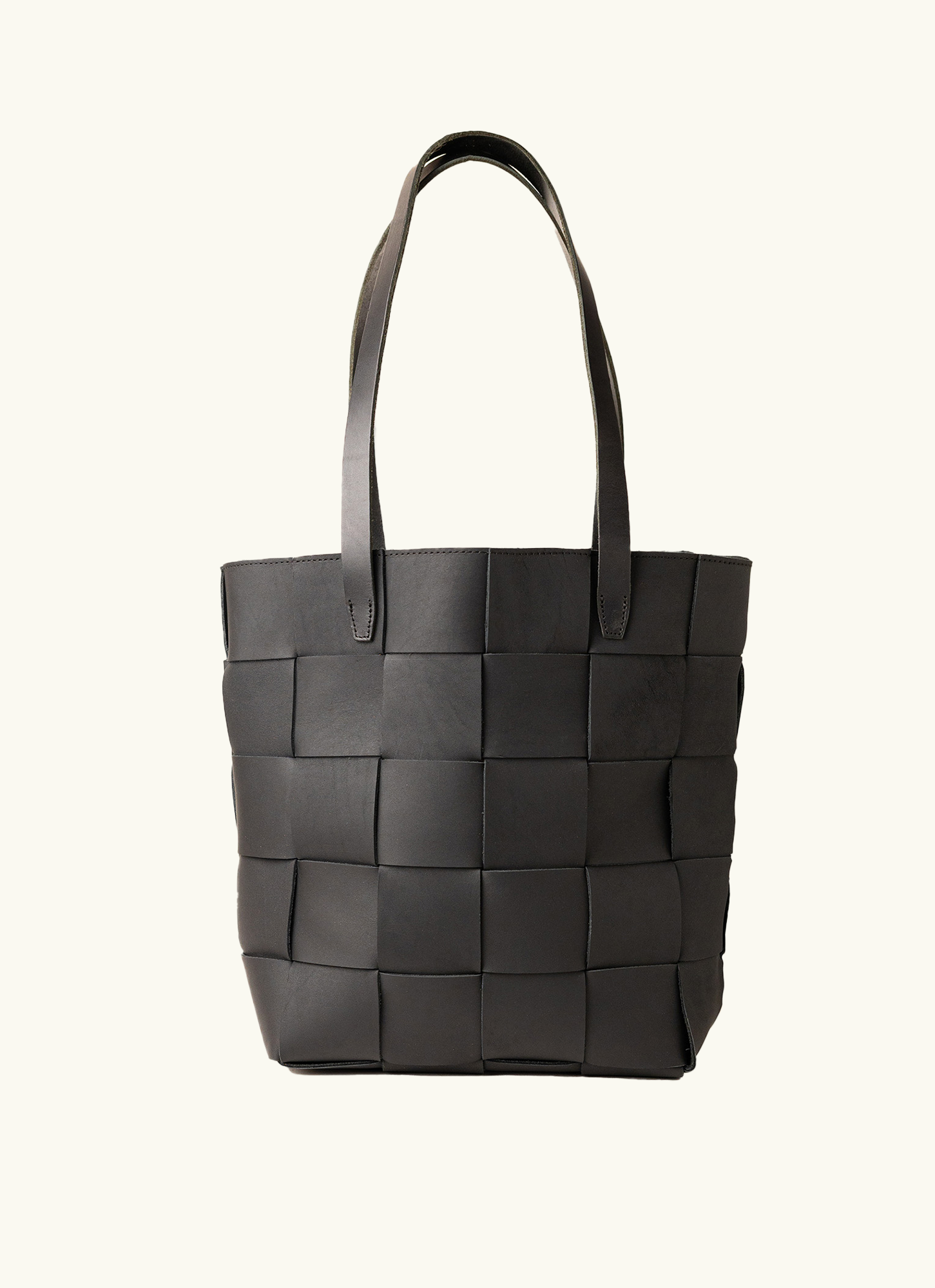 Woven Leather Tote