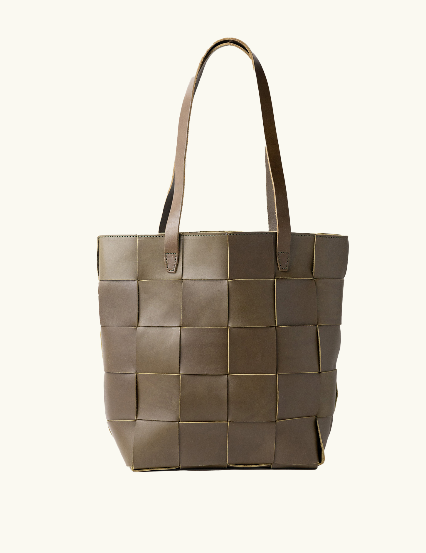 Woven Leather Tote