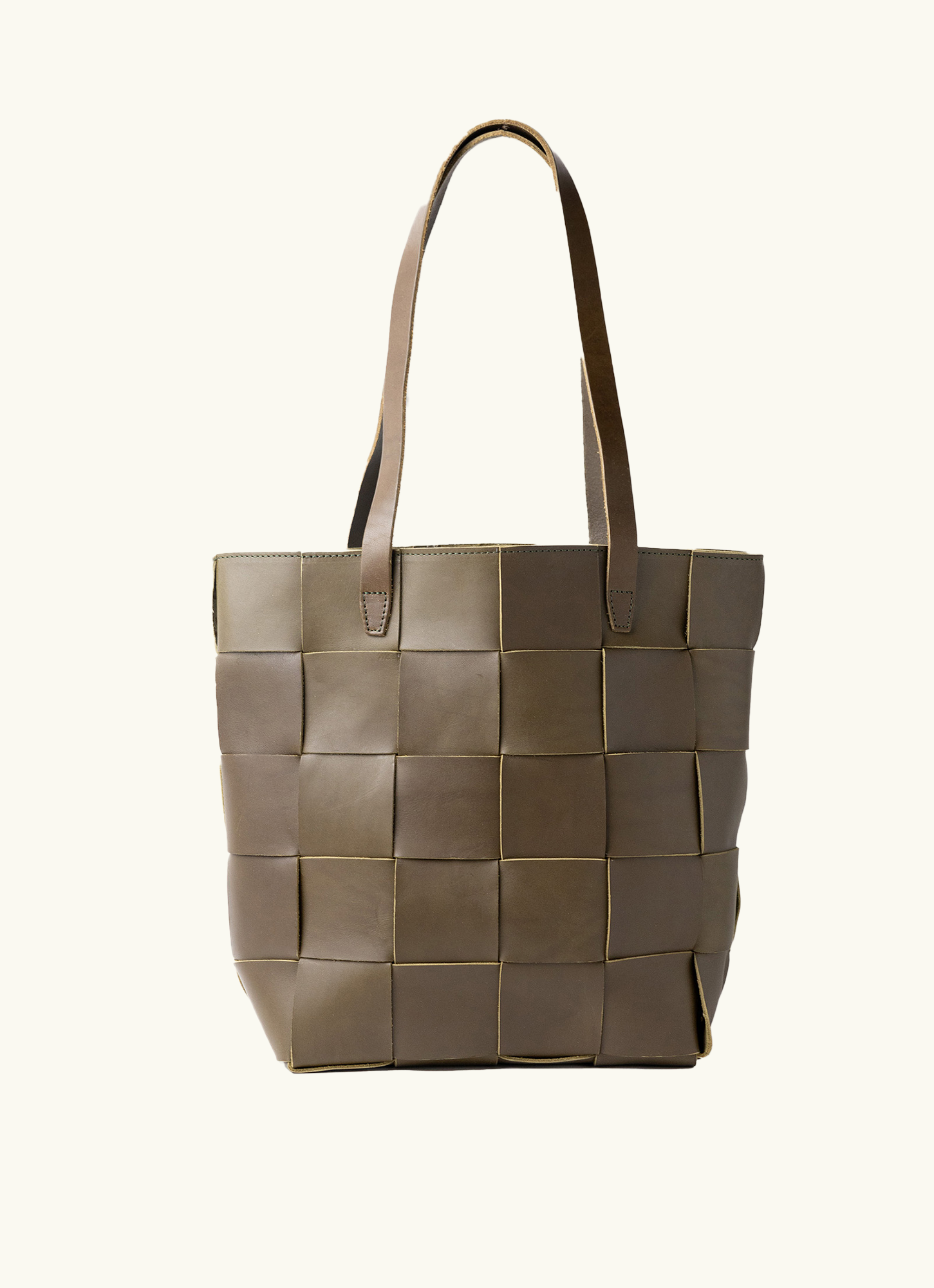 Woven Leather Tote