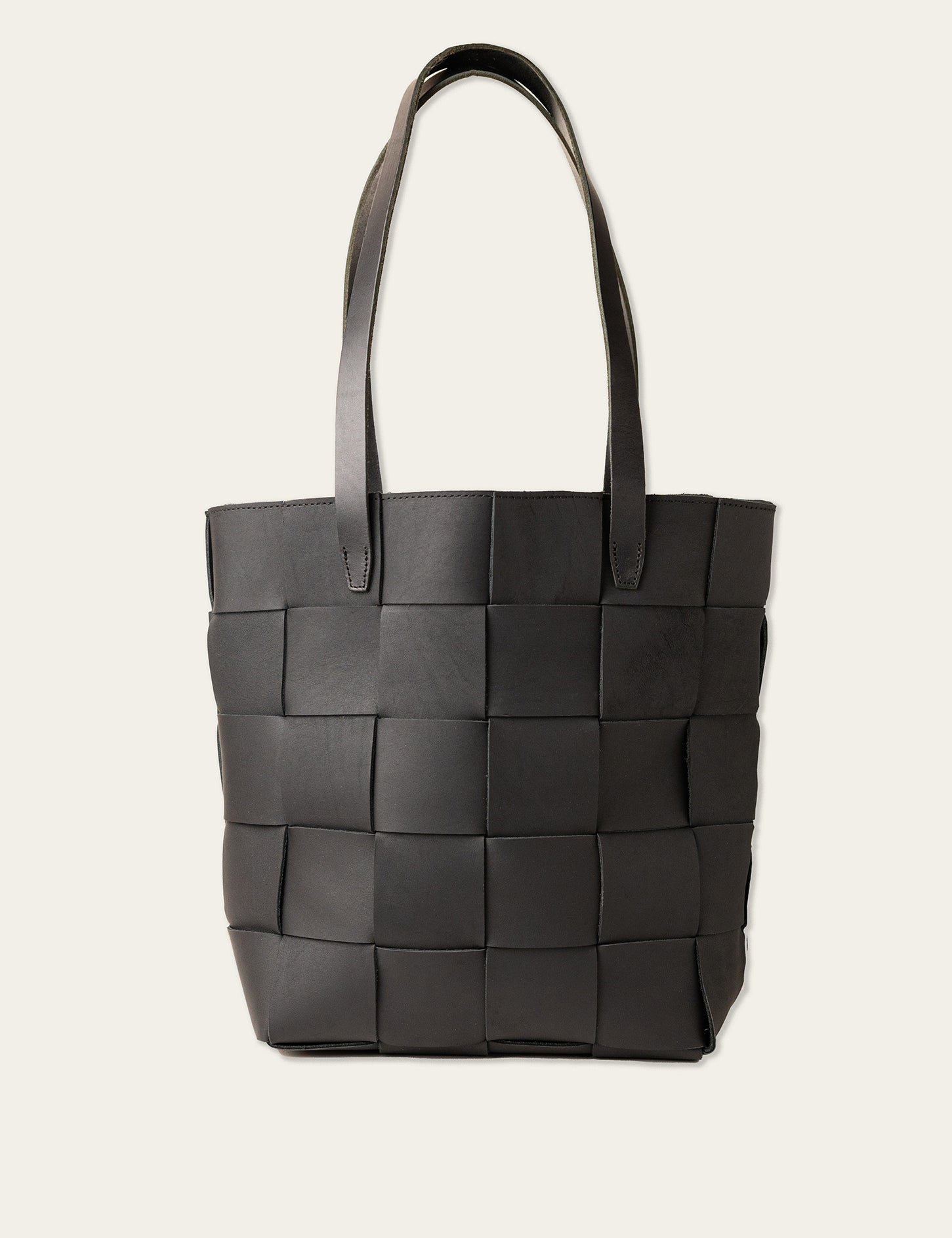 Woven Leather Tote