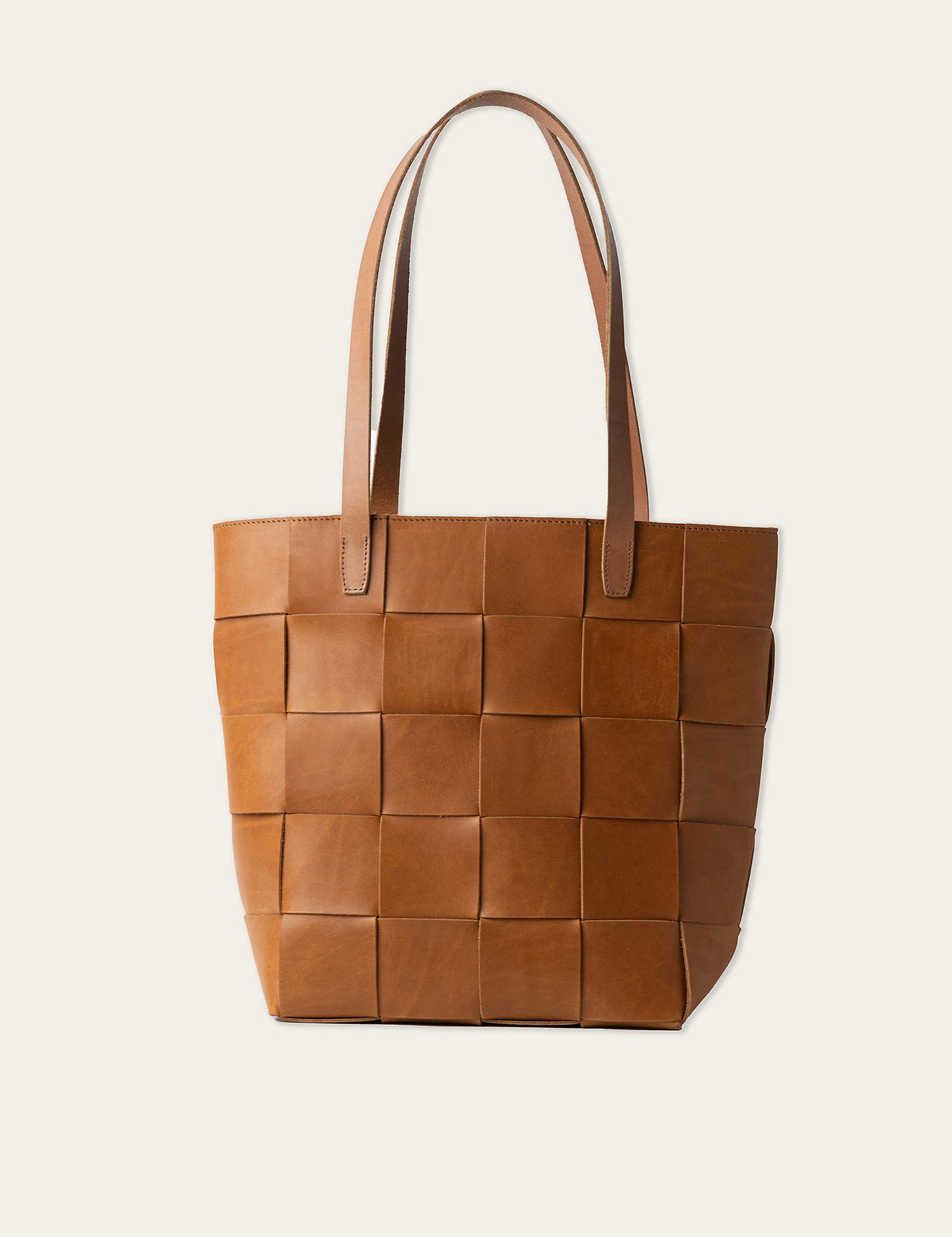 Woven Leather Tote