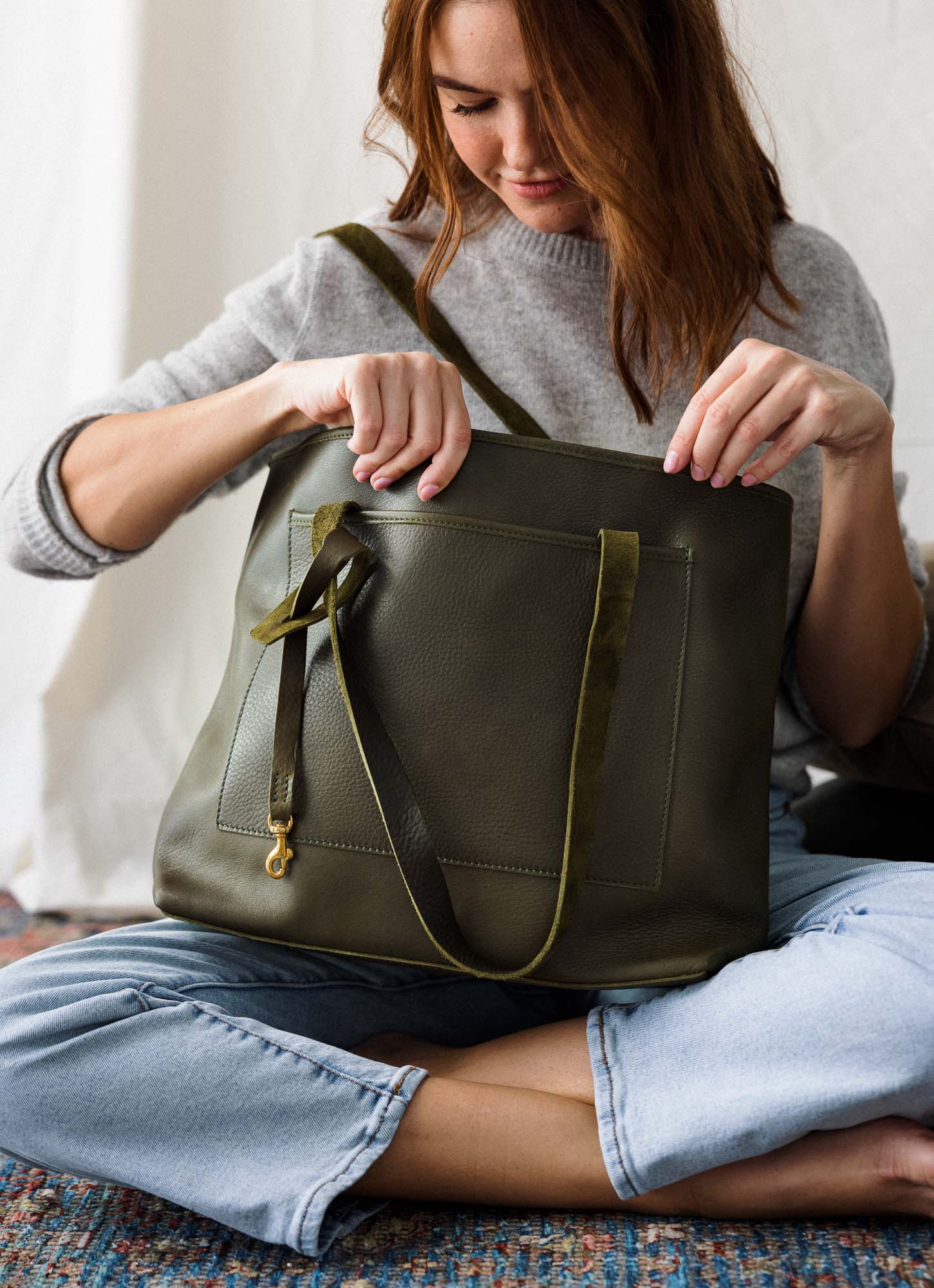 The Utility Leather Tote Bag – WP Standard