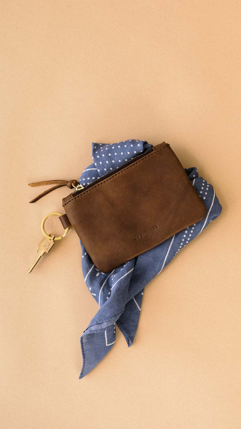 Leather Zip Key Pouch