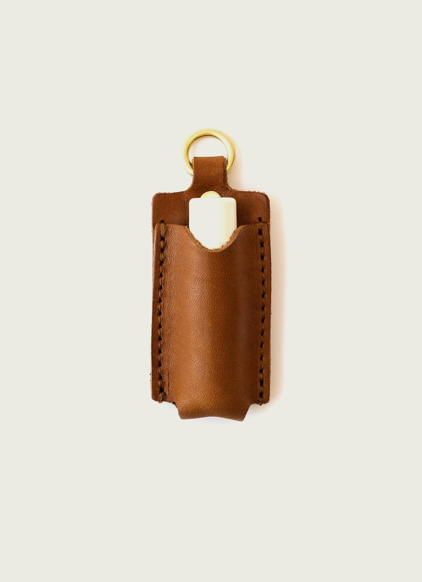 Leather sale chapstick holder