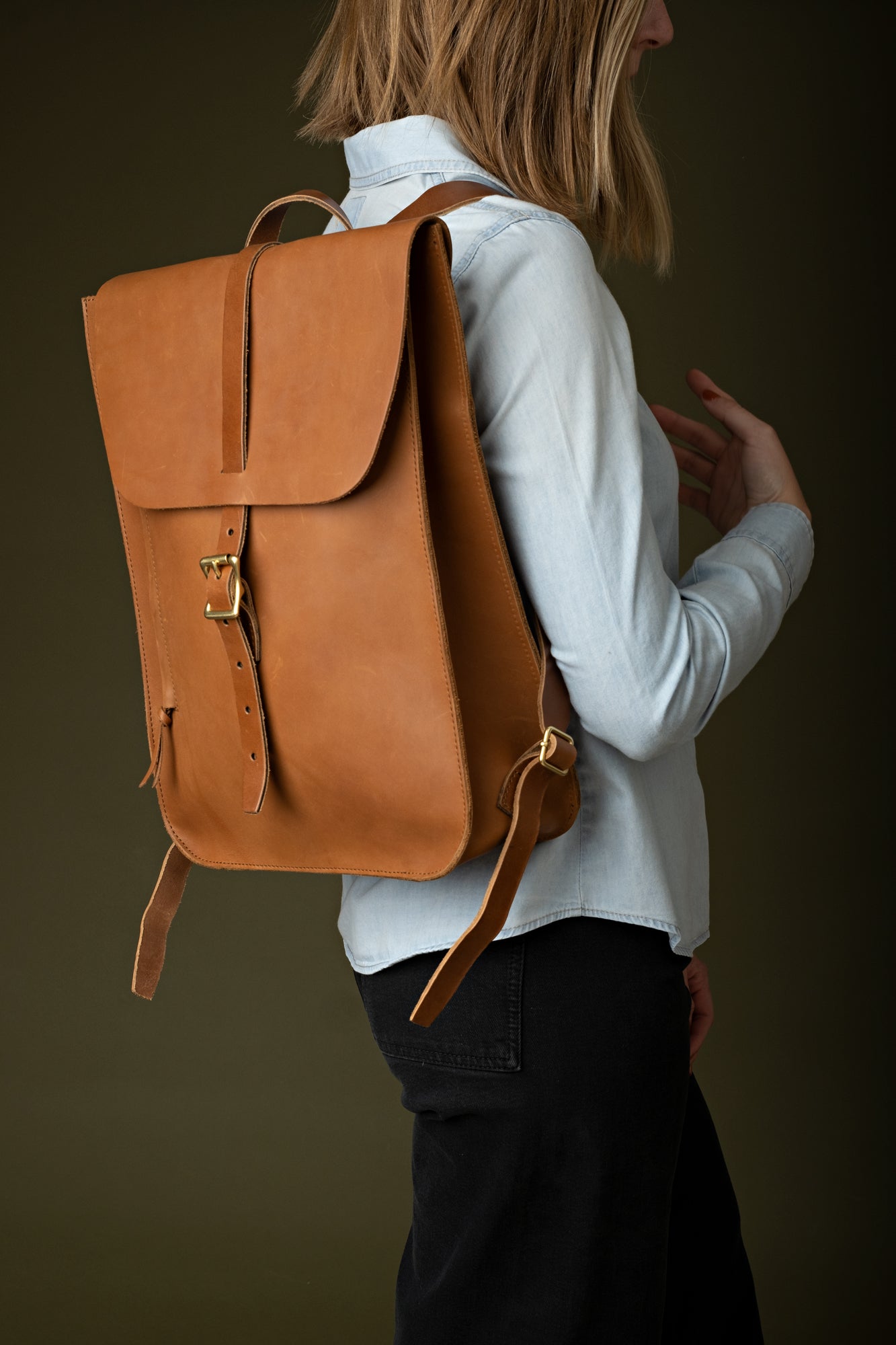 Seasalt leather backpack sale