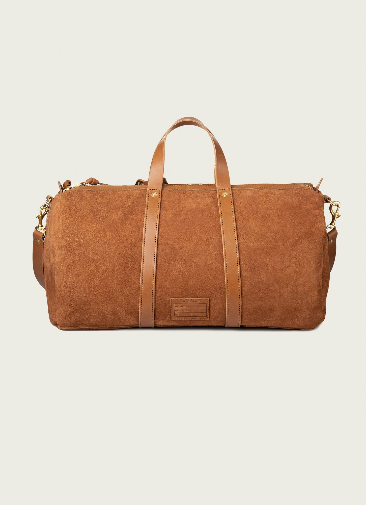 Suede duffle cheap bag